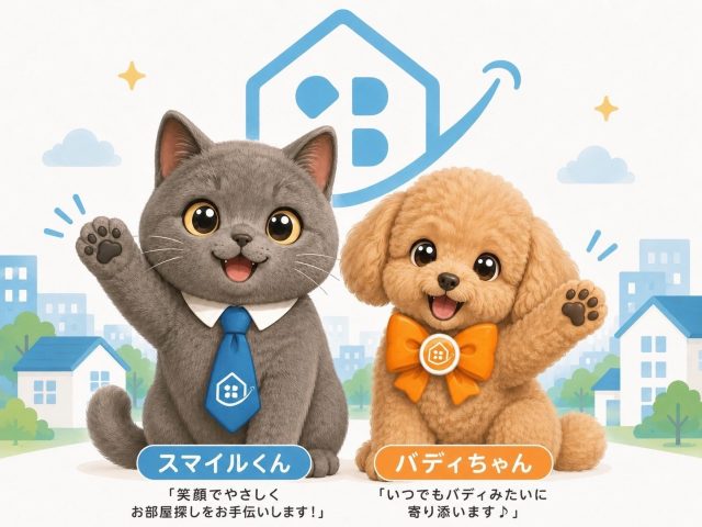 スマイルくんとバディちゃん